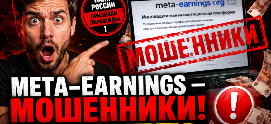 Узнайте правду о Meta-earnings. Обзор рисков и признаки мошенничества помогут вам защитить свои деньги.