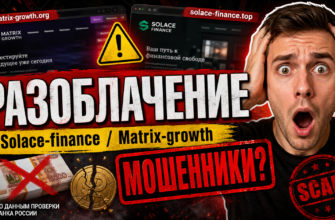 Этот пост поможет вам понять, почему Solace-finance и Matrix-growth вызывают подозрения и как защититься от финансовых пирамид.
