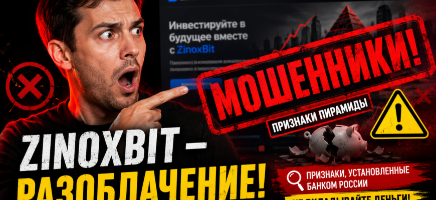 Разберитесь в мошенничестве ZinoxBit. Узнайте, как избежать обмана и защитить свои деньги, читайте наш инсайдерский отзыв!