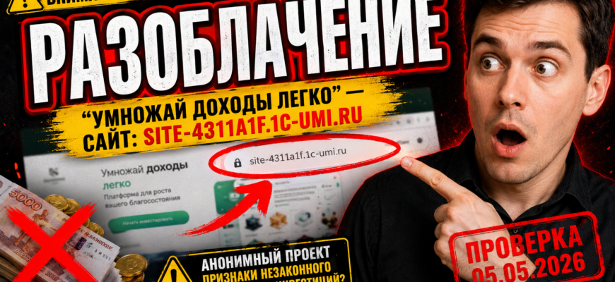 Узнайте правду о проекте Умножай доходы легко. Какие признаки мошенничества и риски мы выявили? Читайте наш обзор и делитесь опытом.