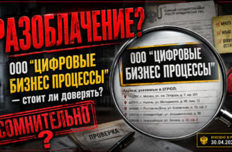 Проверка услуг ООО Цифровые бизнес процессы: узнайте о мошенничестве и подозрительных схемах этой компании. Оставайтесь в безопасности!