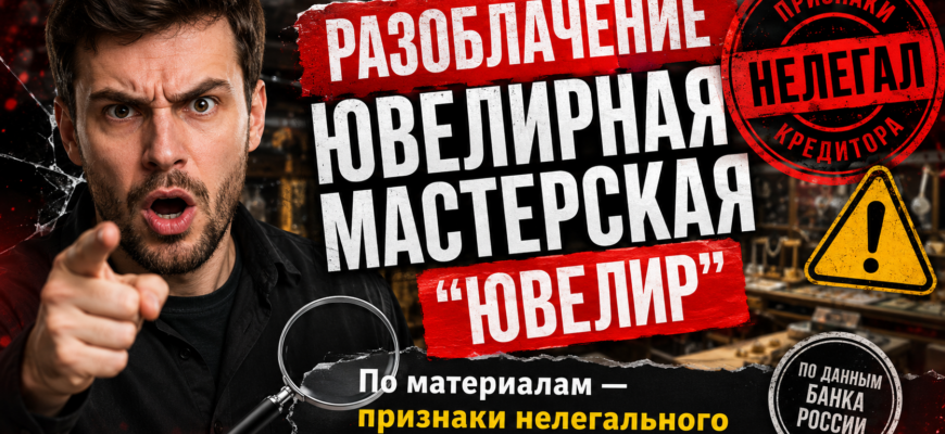 Проверяем ювелирную мастерскую Ювелир. Узнайте, какие риски скрываются за ее услугами и почему стоит быть осторожным.