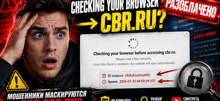 Узнайте, как "проверка браузера" от cbr.ru может скрывать мошеннические действия. Разоблачаем схемы и даем советы по защите.