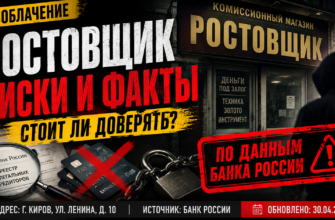 Обнаружьте признаки мошенничества у комиссионного магазина Ростовщик. Читайте, как защитить свои деньги от нелегальных кредиторов.