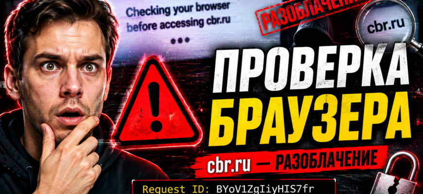 Столкнулись с проверкой браузера на cbr.ru? Узнайте, какие риски могут скрываться за этим и как защитить свои данные от мошенников.