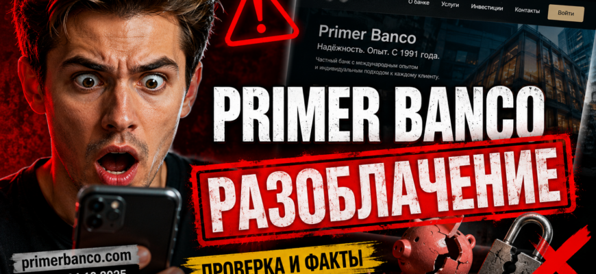 Не дайте себя обмануть! Узнайте, как Primer Banco маскирует мошеннические схемы и какие признаки аферы стоит учитывать.