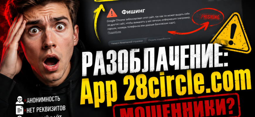 Узнайте о сомнительном проекте 28circle com, его рисках и мошеннических схемах. Читайте наш обзор и защитите свои деньги от аферистов.