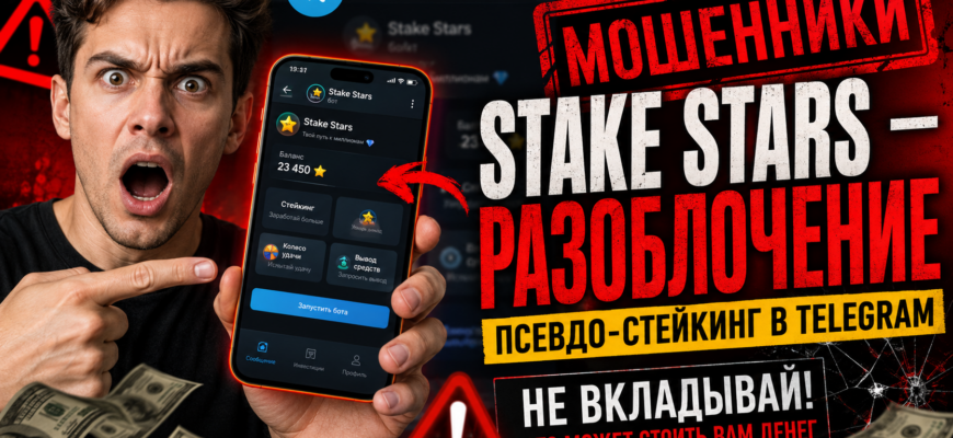 Узнайте, как Stake Stars бот обещает легкие деньги, но скрывает мошеннические схемы. Прочитайте наш опыт и будьте внимательны к обману.