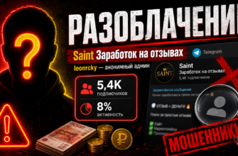 Изучите риски и отсутствие гарантий на телеграм-канале «Saint Заработок на отзывах» от leonrcky. Защитите свои деньги и репутацию.