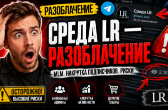 Разоблачение Телеграм-канала Среда LR. Узнайте о рисках, методах обмана и настоящих отзывах участников. Защитите свои деньги!
