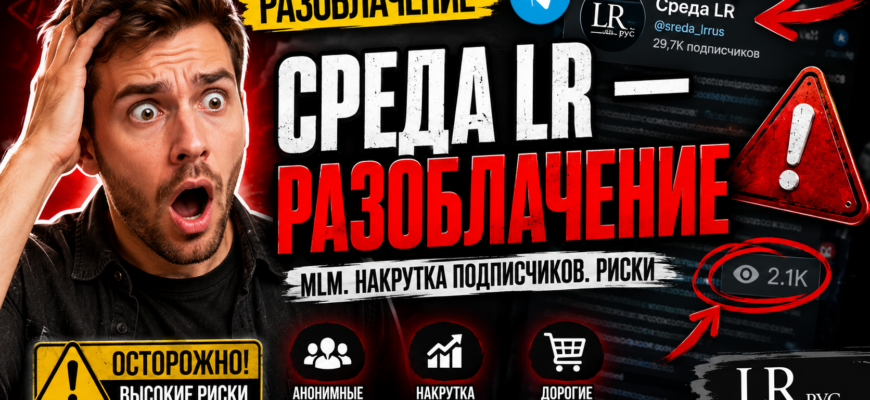 Разоблачение Телеграм-канала Среда LR. Узнайте о рисках, методах обмана и настоящих отзывах участников. Защитите свои деньги!