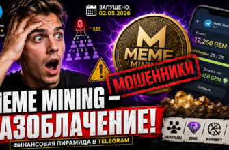 Узнайте, почему MEME Mining - это мошенническая схема облачного майнинга. Разберитесь в признаках обмана и защитите свои деньги.