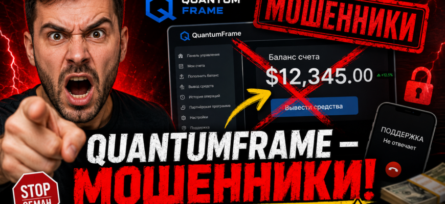 Узнайте правду о QuantumFrame. Почему это мошенничество и как избежать обмана? Читайте отзывы и защитите свои средства!