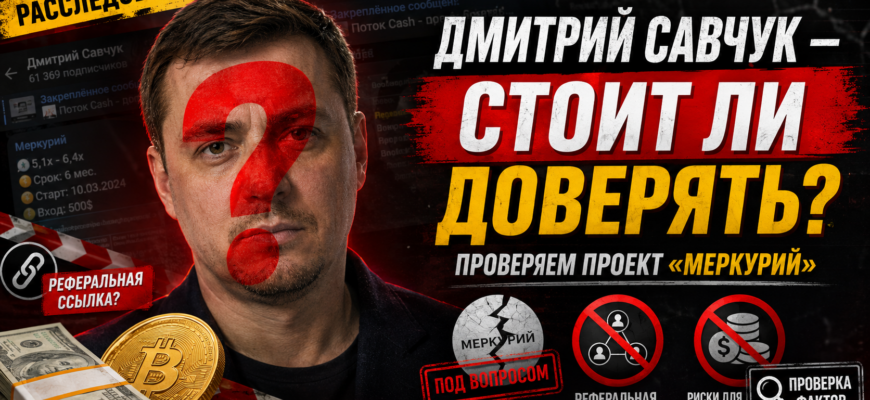 Узнайте, как Дмитрий Савчук заманивает в финансовую пирамиду Меркурий, и какие риски скрываются за его обещаниями легкого дохода.
