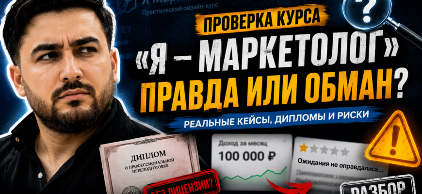 Проверяем курс Саида Атлуханова и его обещания. Узнайте, как не стать жертвой мошенников в онлайн-обучении.