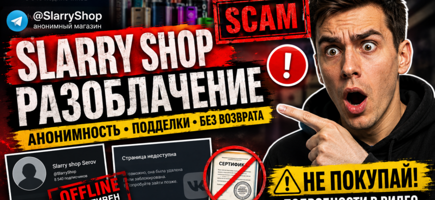 Узнайте про Telegram-магазин Slarry shop Serov, выявите признаки мошенничества и защитите свои деньги с нашим детальным разбором!